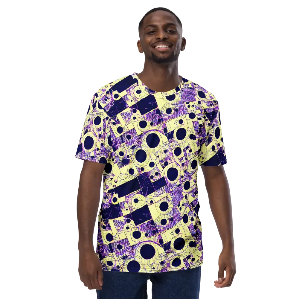 Solar Blueprint on Men's Crew Neck T-Shirt — Front