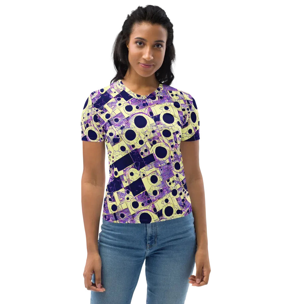 Solar Blueprint on Women's Crew Neck T-Shirt — Front