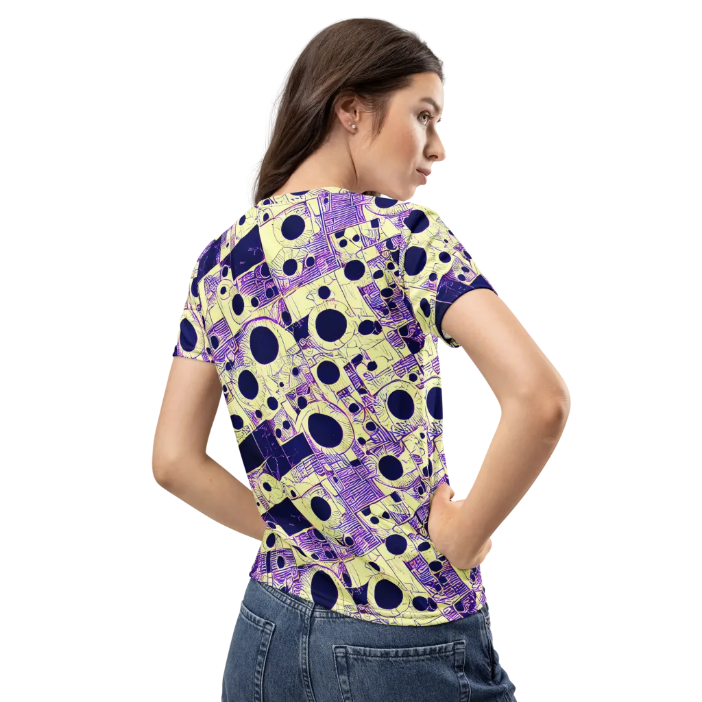 Solar Blueprint on Women's Crew Neck T-Shirt — Back