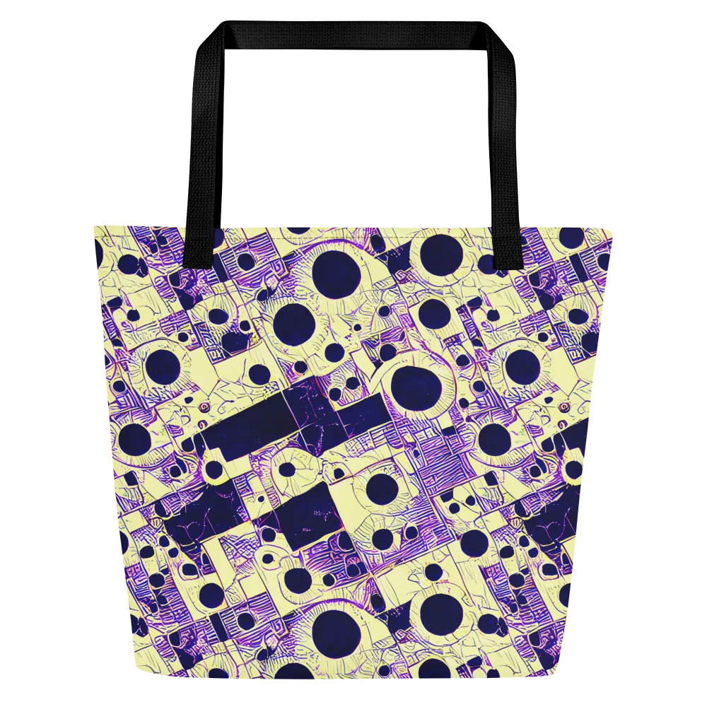 Solar Blueprint on Large Tote Bag W/ Pocket — Front