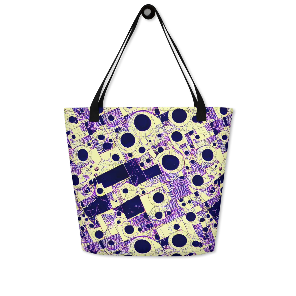 Solar Blueprint on Large Tote Bag W/ Pocket — Front