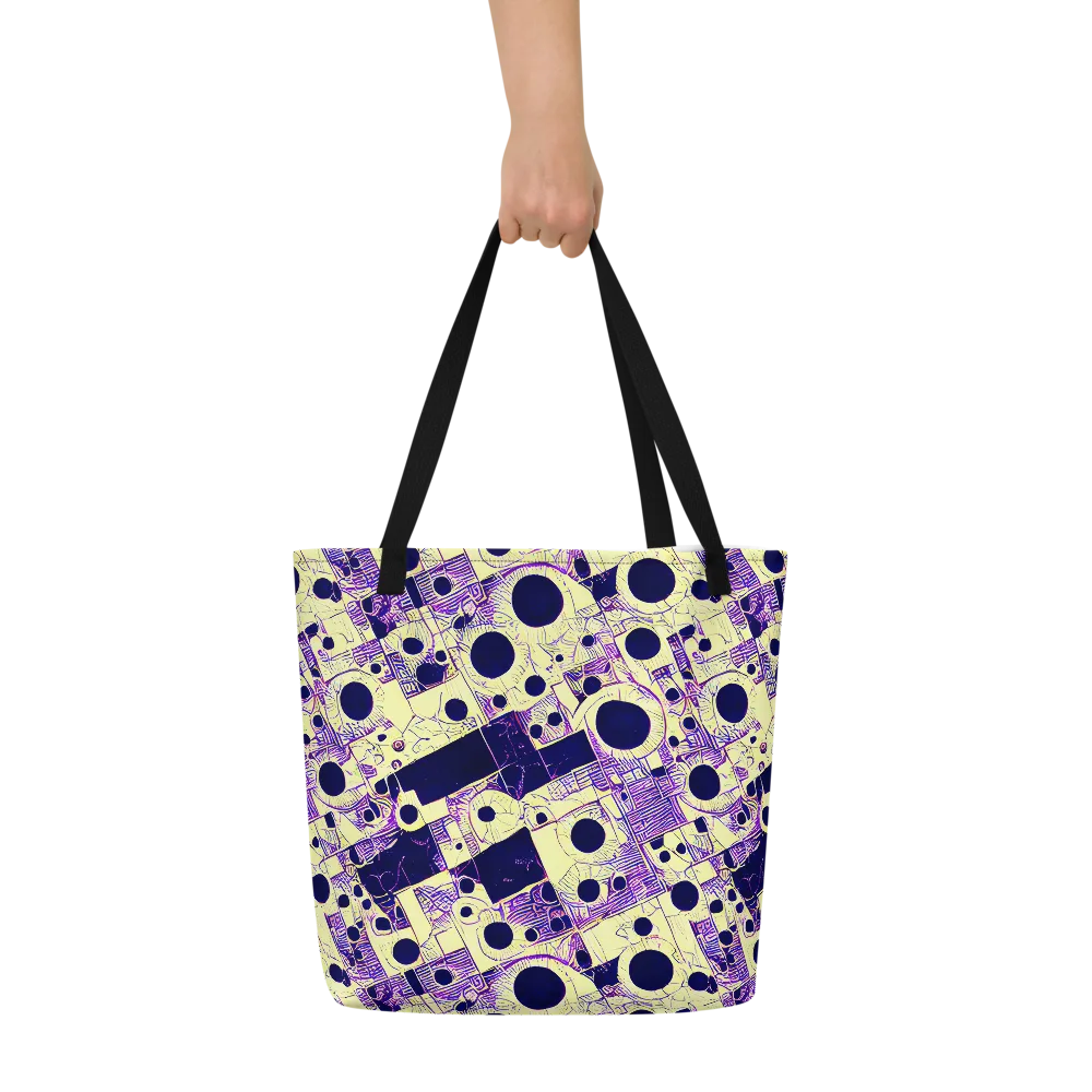 Solar Blueprint on Large Tote Bag W/ Pocket — Front