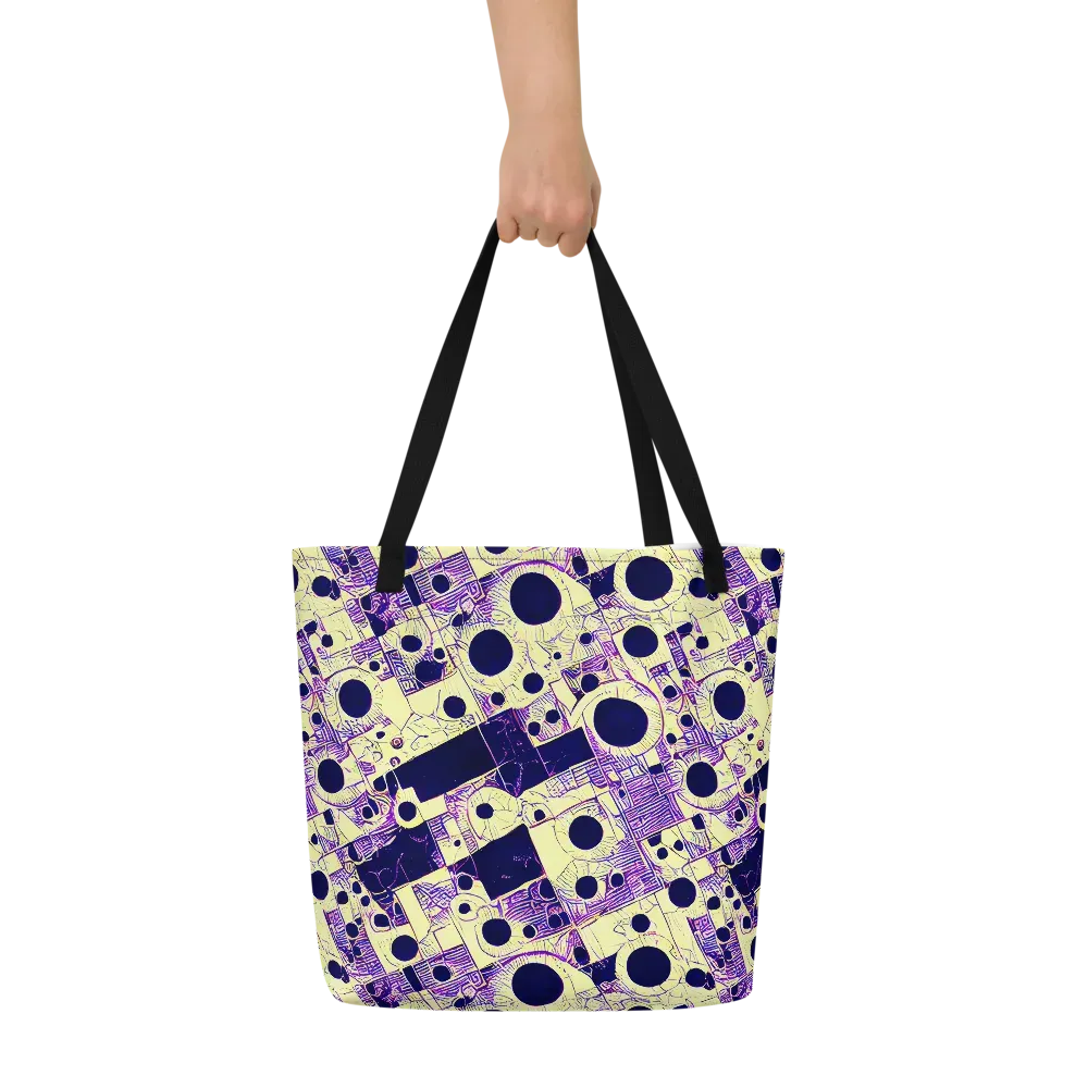Solar Blueprint on Large Tote Bag W/ Pocket — Front