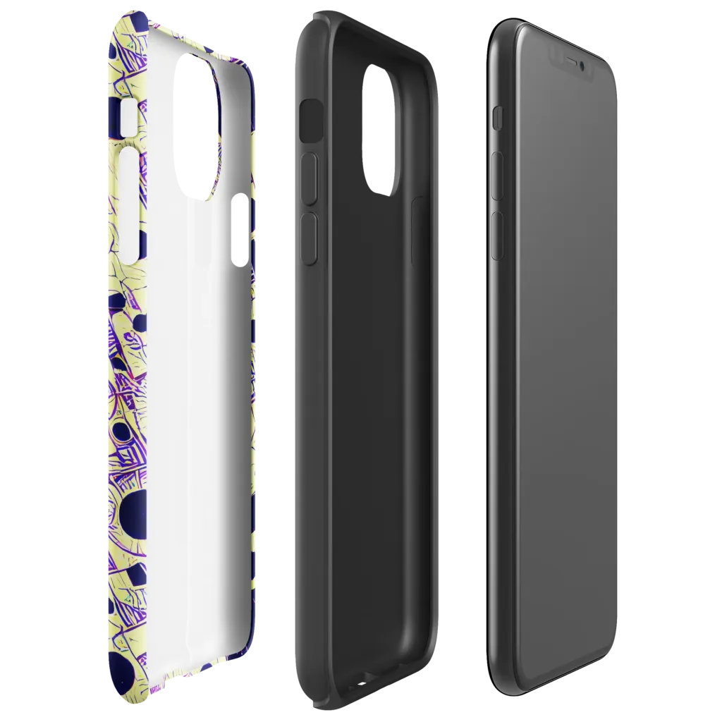 Solar Blueprint on Tough Case for iPhone® — Right