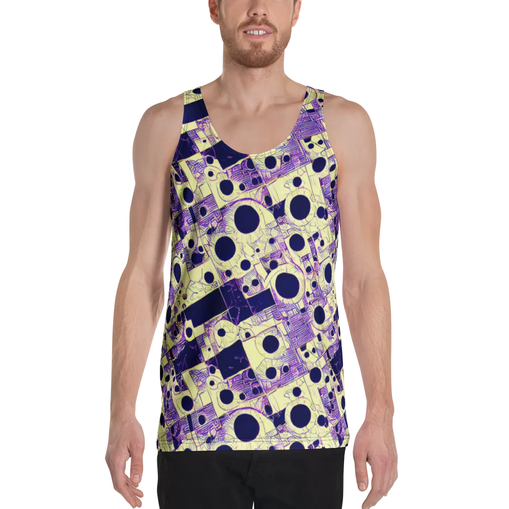 Solar Blueprint on Men's Tank Top — Front