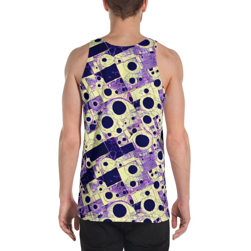 Solar Blueprint on Men's Tank Top — Back