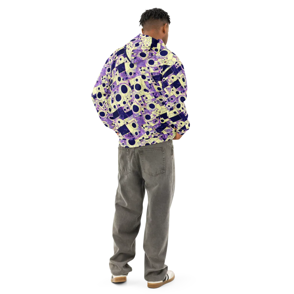 Solar Blueprint on Cotton Hoodie — Back