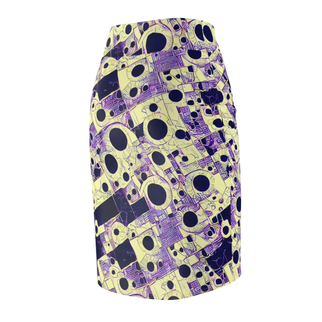 Solar Blueprint on Pencil Skirt — Back Side