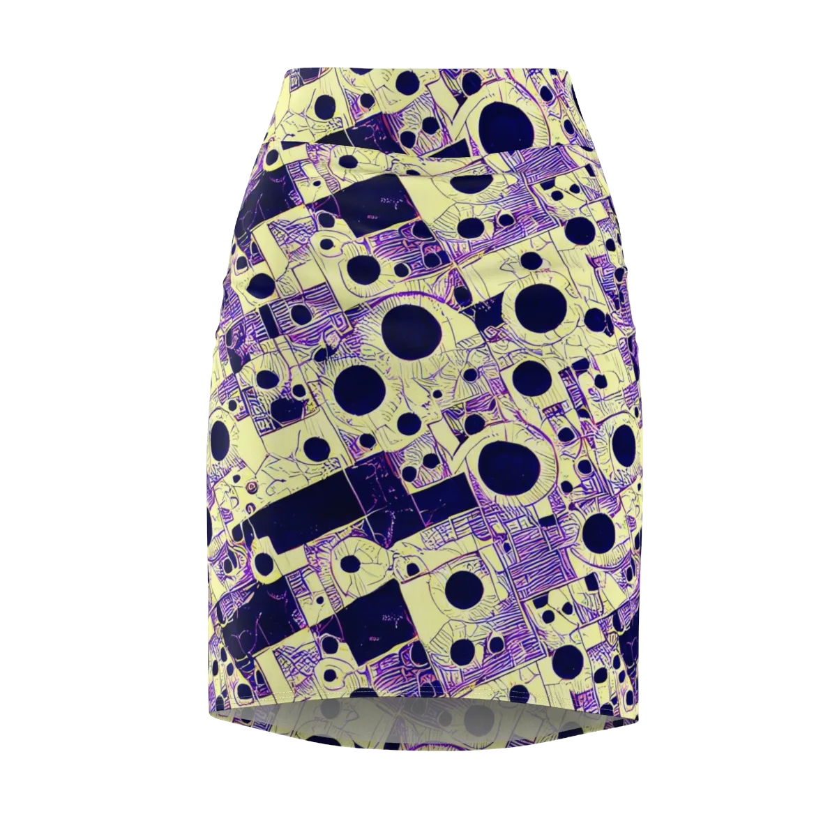 Solar Blueprint on Pencil Skirt — Front