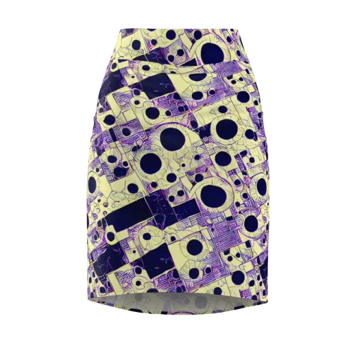 Solar Blueprint on a Pencil Skirt