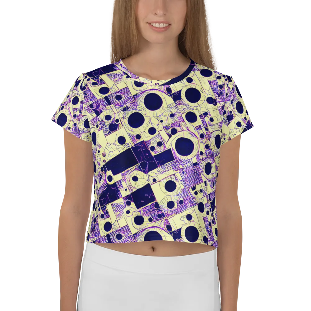 Solar Blueprint on Crop Tee — Front