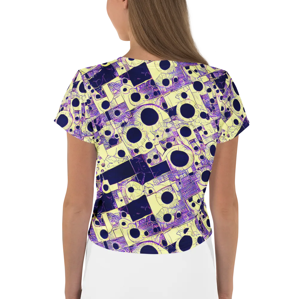 Solar Blueprint on Crop Tee — Back