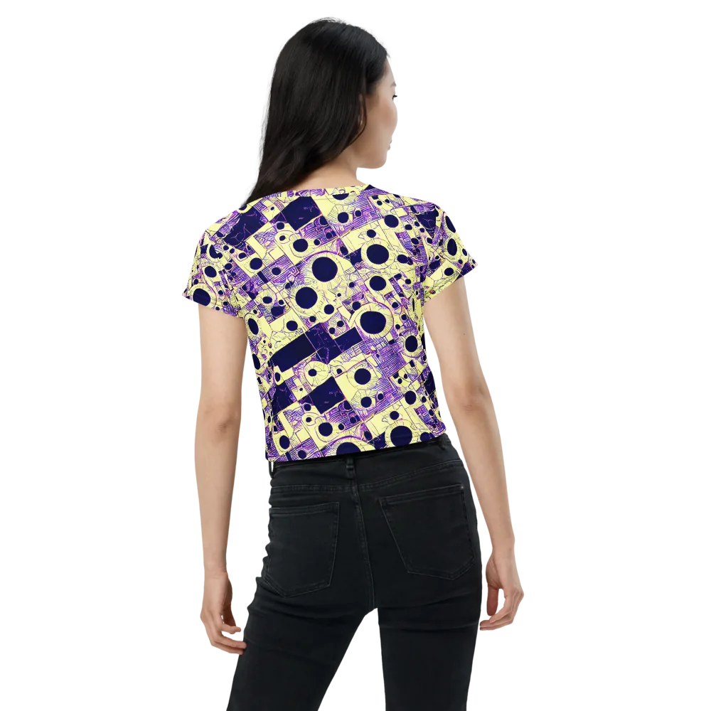 Solar Blueprint on Crop Tee — Back