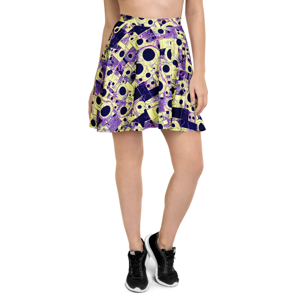 Solar Blueprint on Skater Skirt — Front