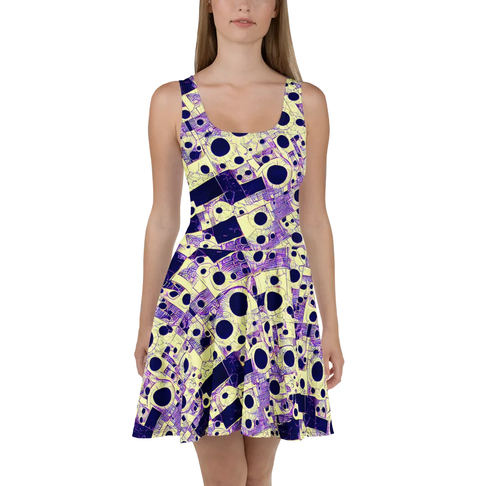 Solar Blueprint on Skater Dress — Front