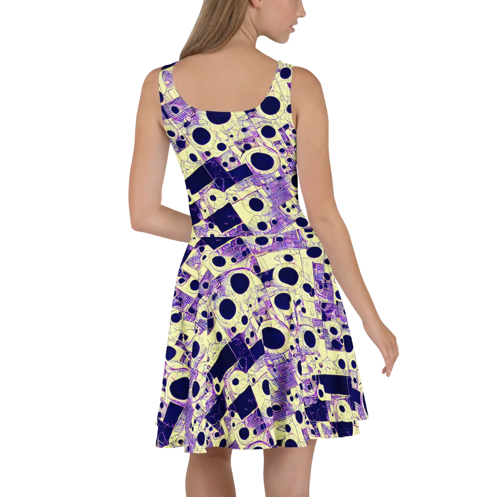 Solar Blueprint on Skater Dress — Back