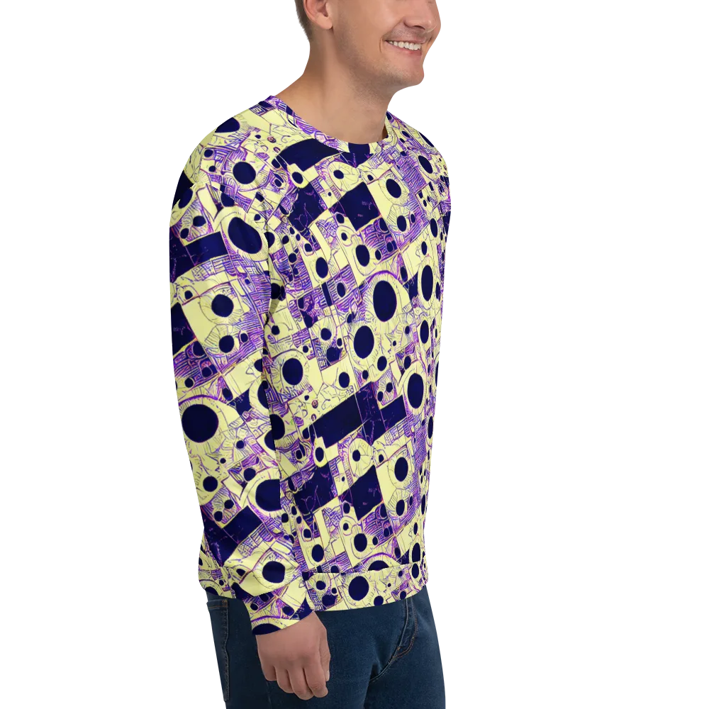 Solar Blueprint on Sweatshirt — Right Front