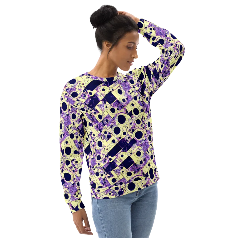 Solar Blueprint on Sweatshirt — Right Front