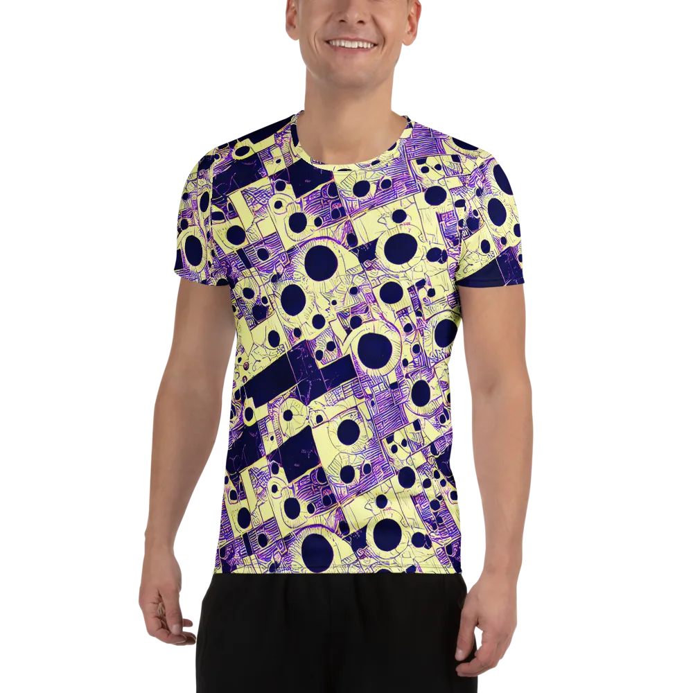 Solar Blueprint on Men's Athletic T-Shirt — Front