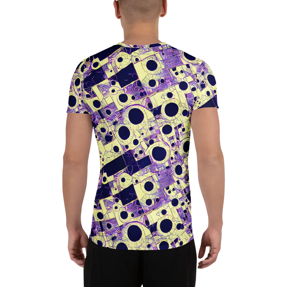 Solar Blueprint on Men's Athletic T-Shirt — Back