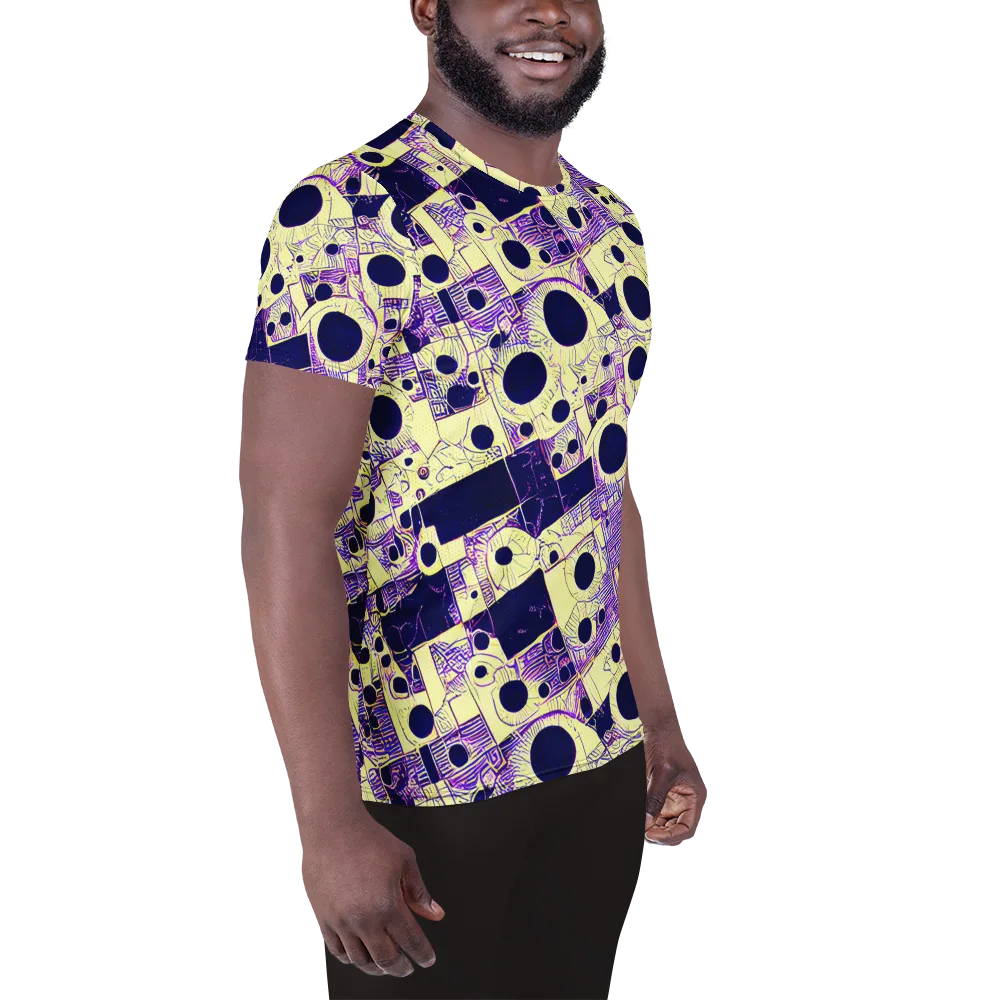 Solar Blueprint on Men's Athletic T-Shirt — Right