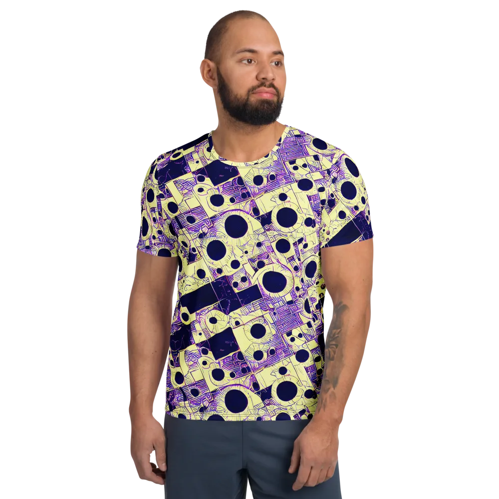 Solar Blueprint on Men's Athletic T-Shirt — Front