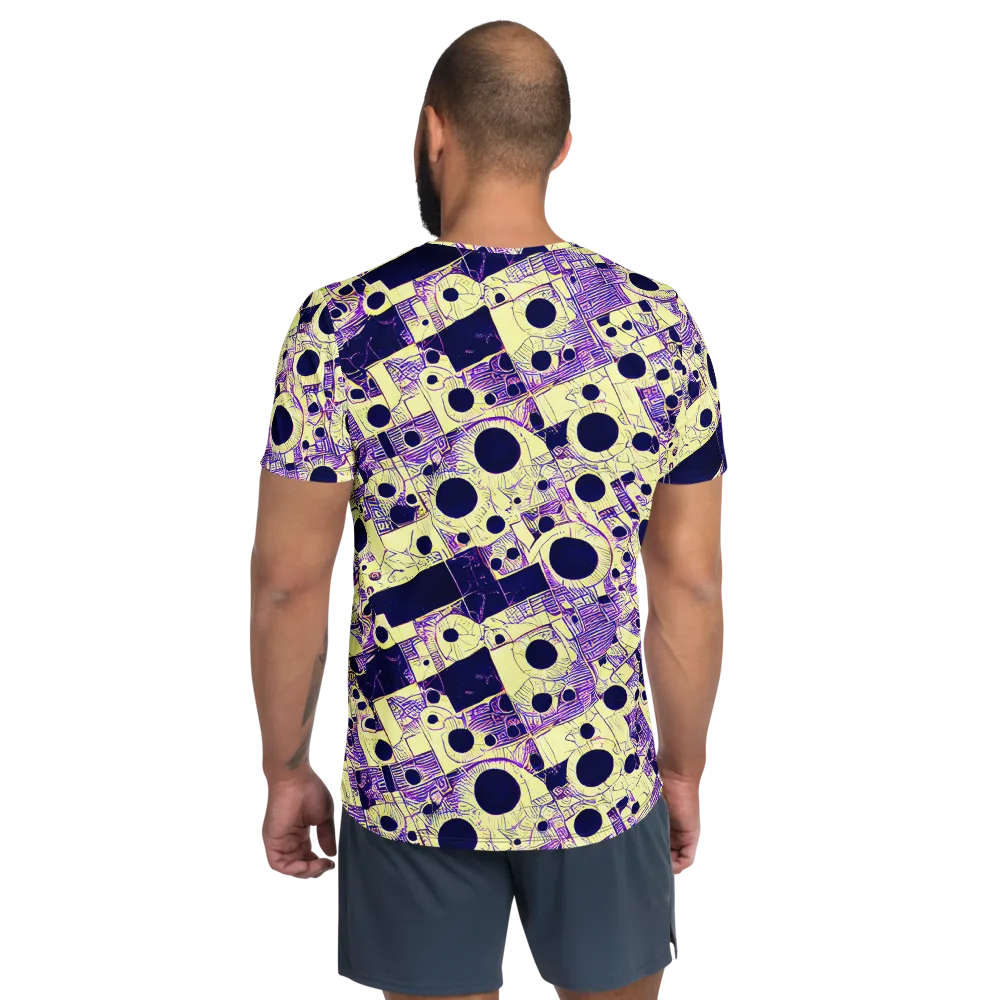 Solar Blueprint on Men's Athletic T-Shirt — Back