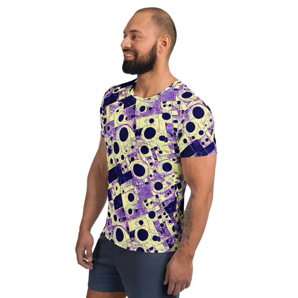 Solar Blueprint on Men's Athletic T-Shirt — Left