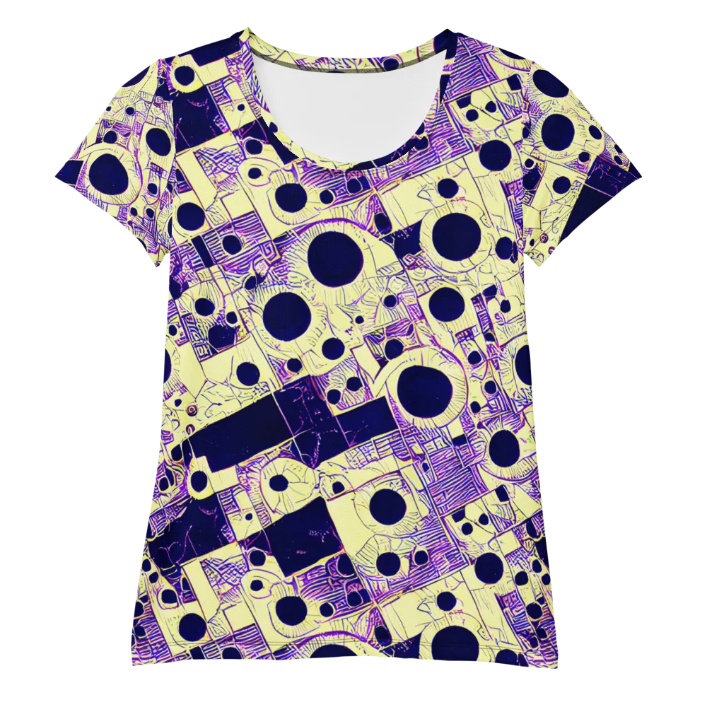 Solar Blueprint on Women's Athletic T-Shirt — Front