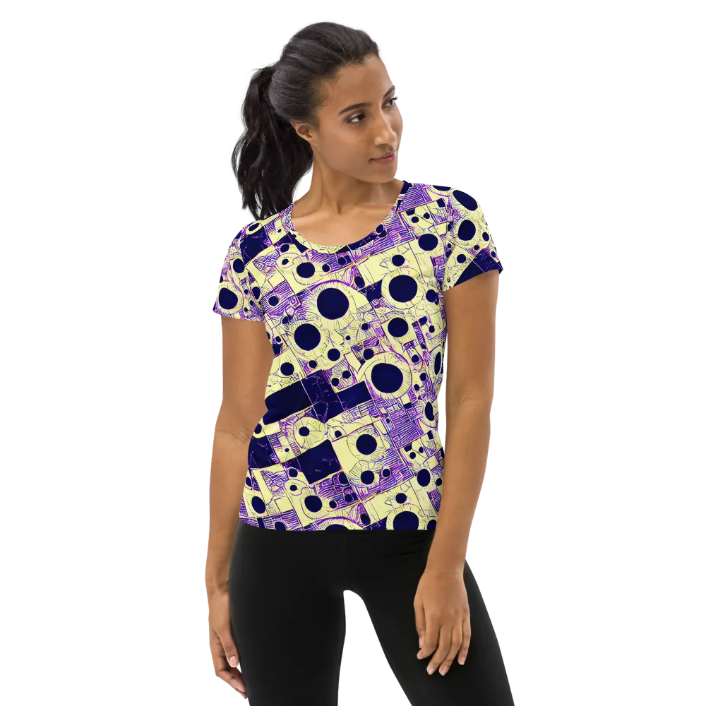 Solar Blueprint on Women's Athletic T-Shirt — Front