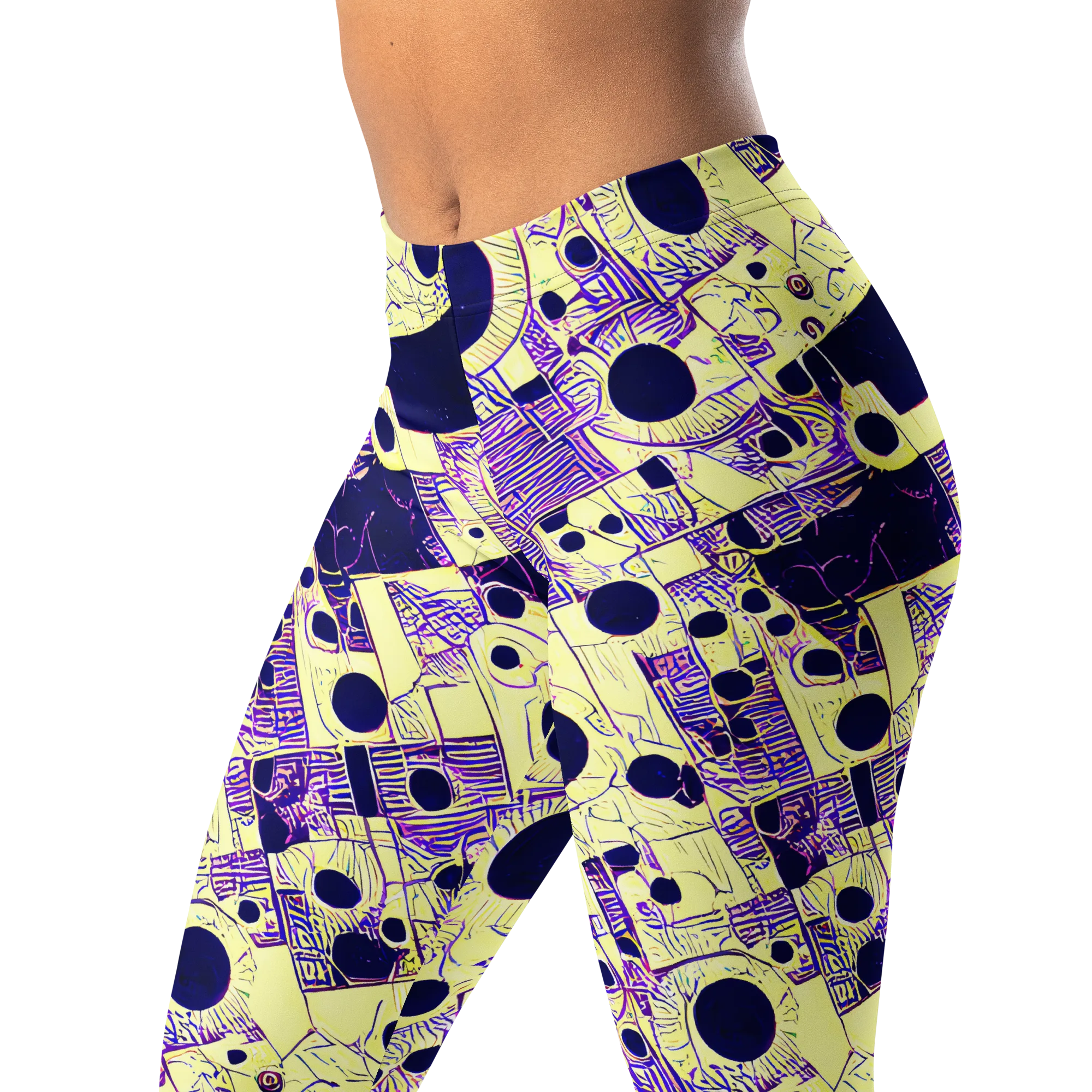 Solar Blueprint on Leggings — Left Front