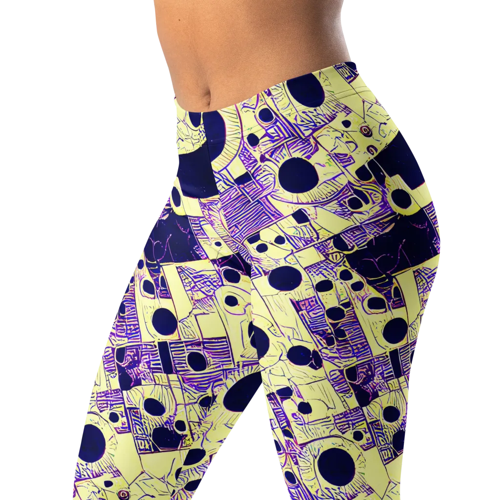 Solar Blueprint on Leggings — Left Front
