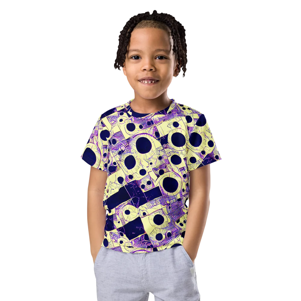 Solar Blueprint on Kids Crew Neck T-Shirt — Front