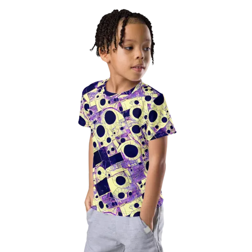 Solar Blueprint on a Kids Crew Neck T-Shirt