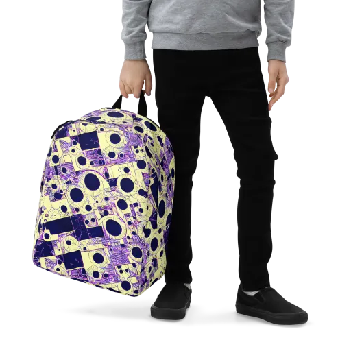Solar Blueprint on a Minimalist Backpack