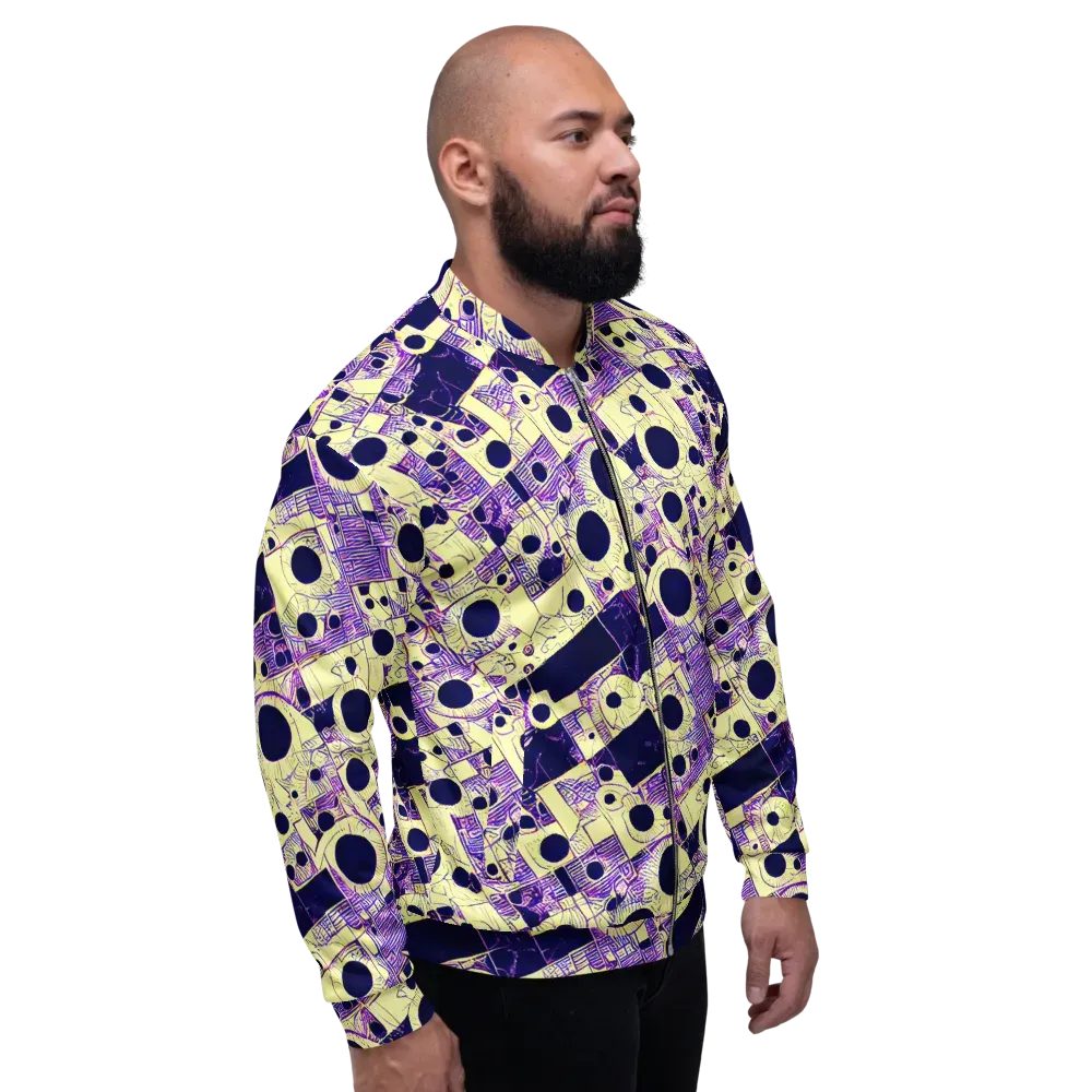 Solar Blueprint on Bomber Jacket — Right