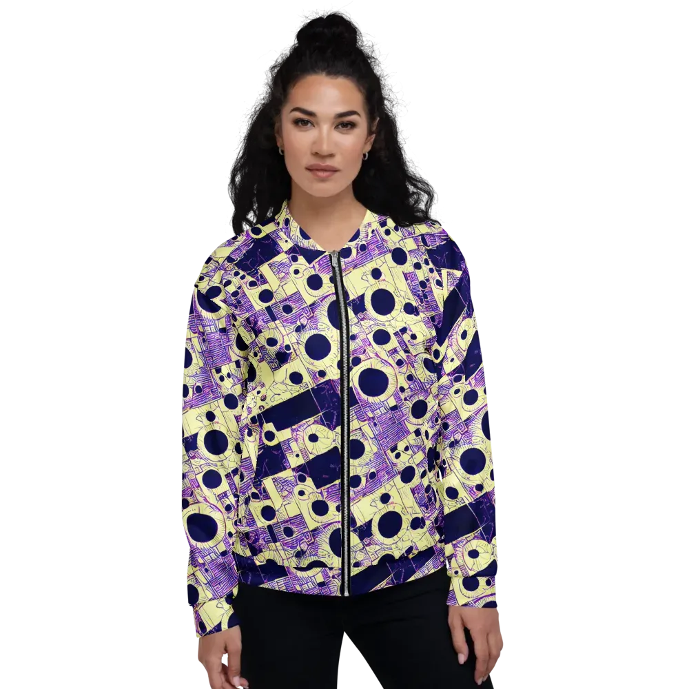 Solar Blueprint on Bomber Jacket — Front