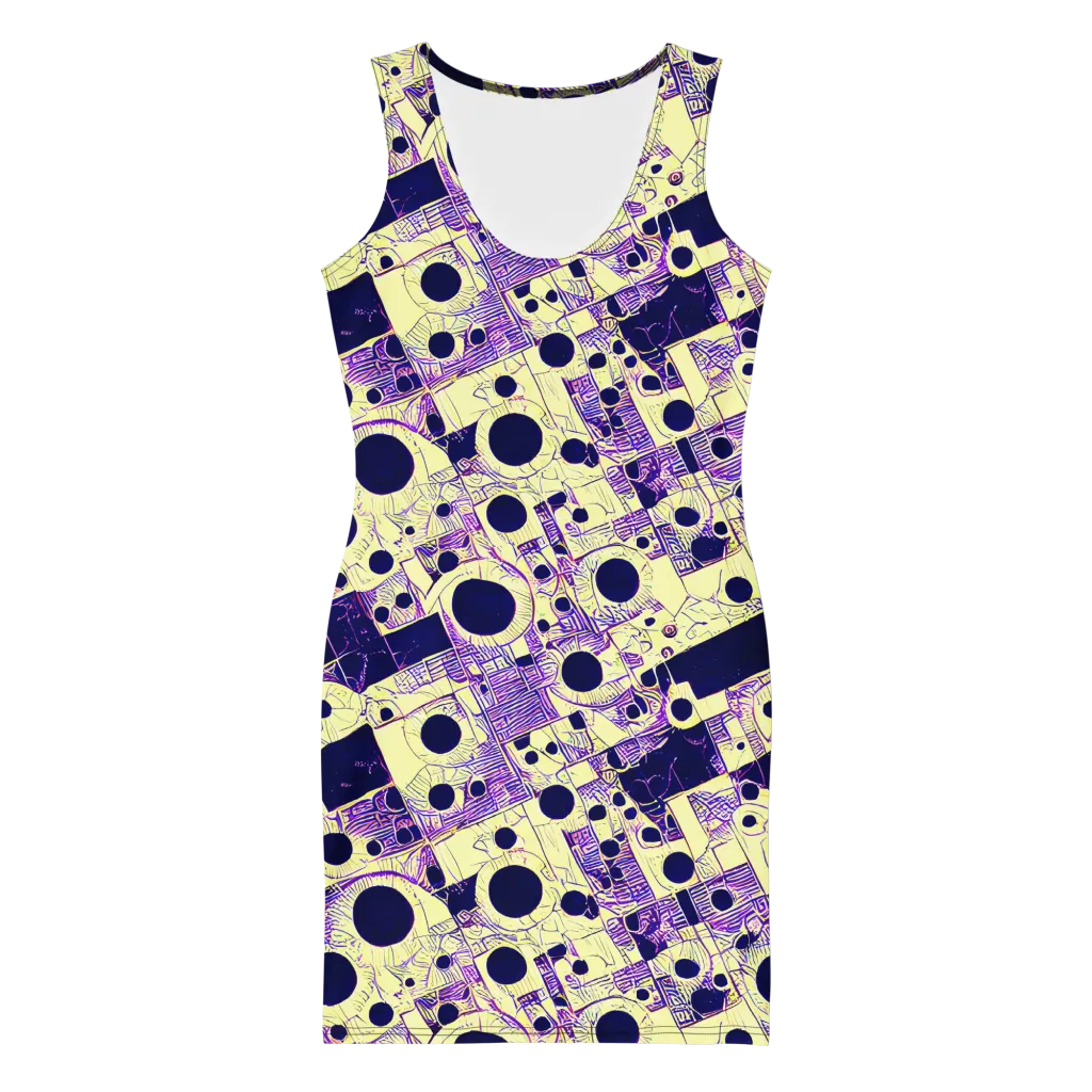 Solar Blueprint on Bodycon Dress — Front