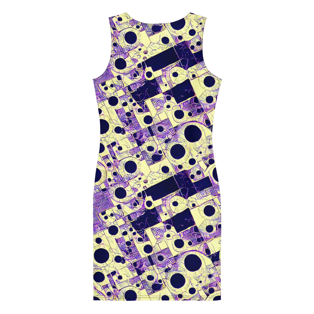 Solar Blueprint on Bodycon Dress — Back