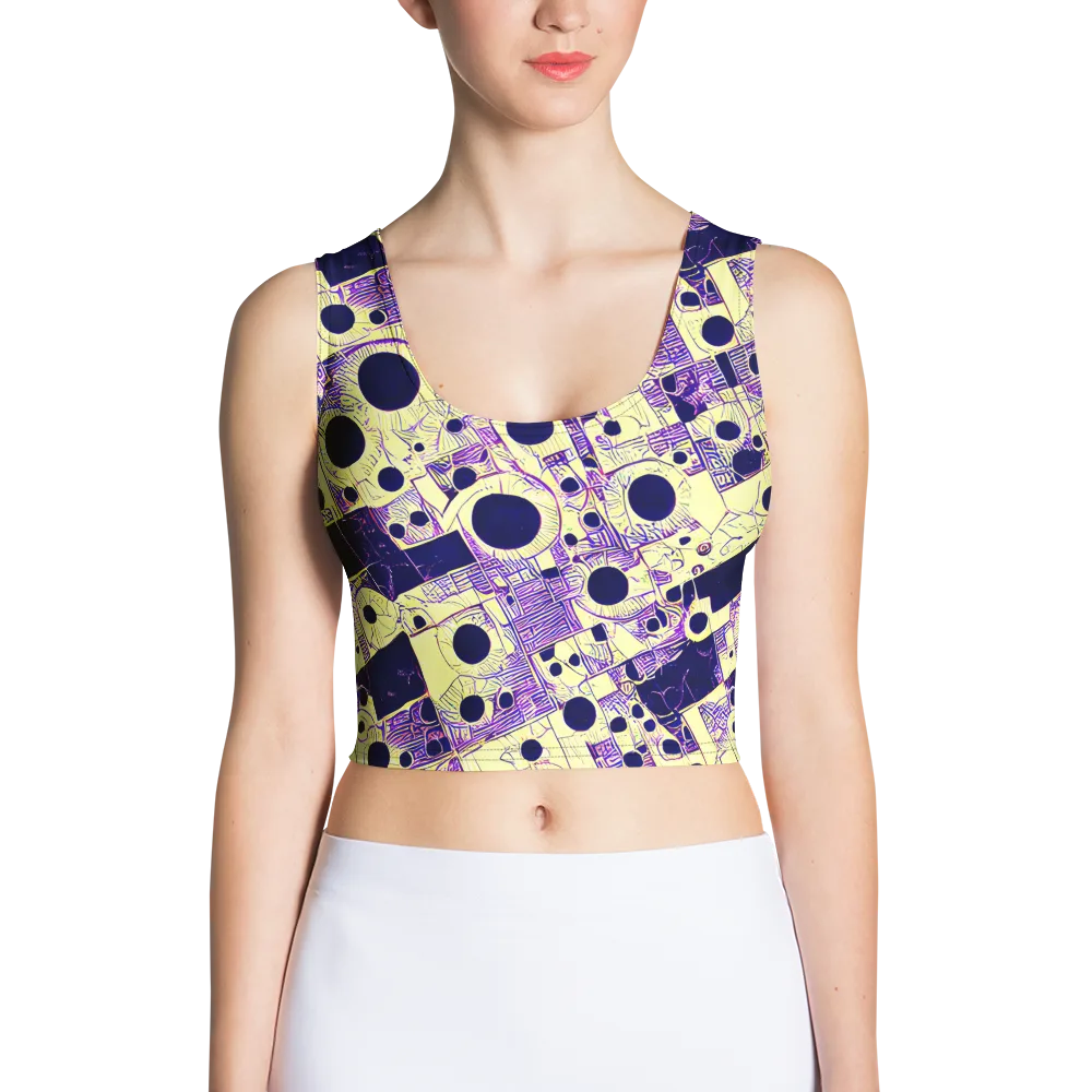 Solar Blueprint on Crop Top — Front