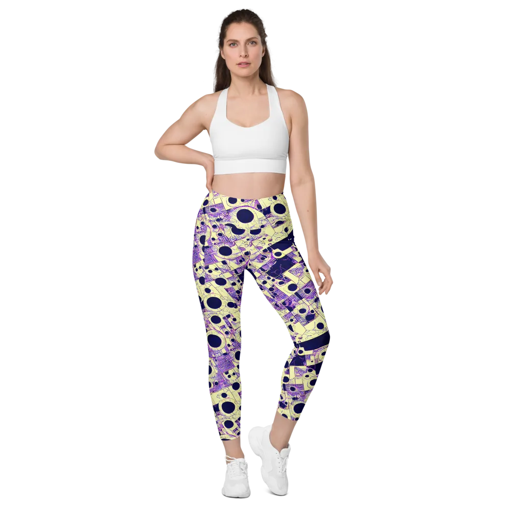 Solar Blueprint on Leggings with Pockets — Front