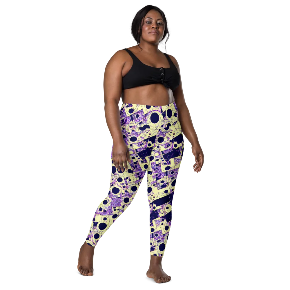 Solar Blueprint on Leggings with Pockets — Front