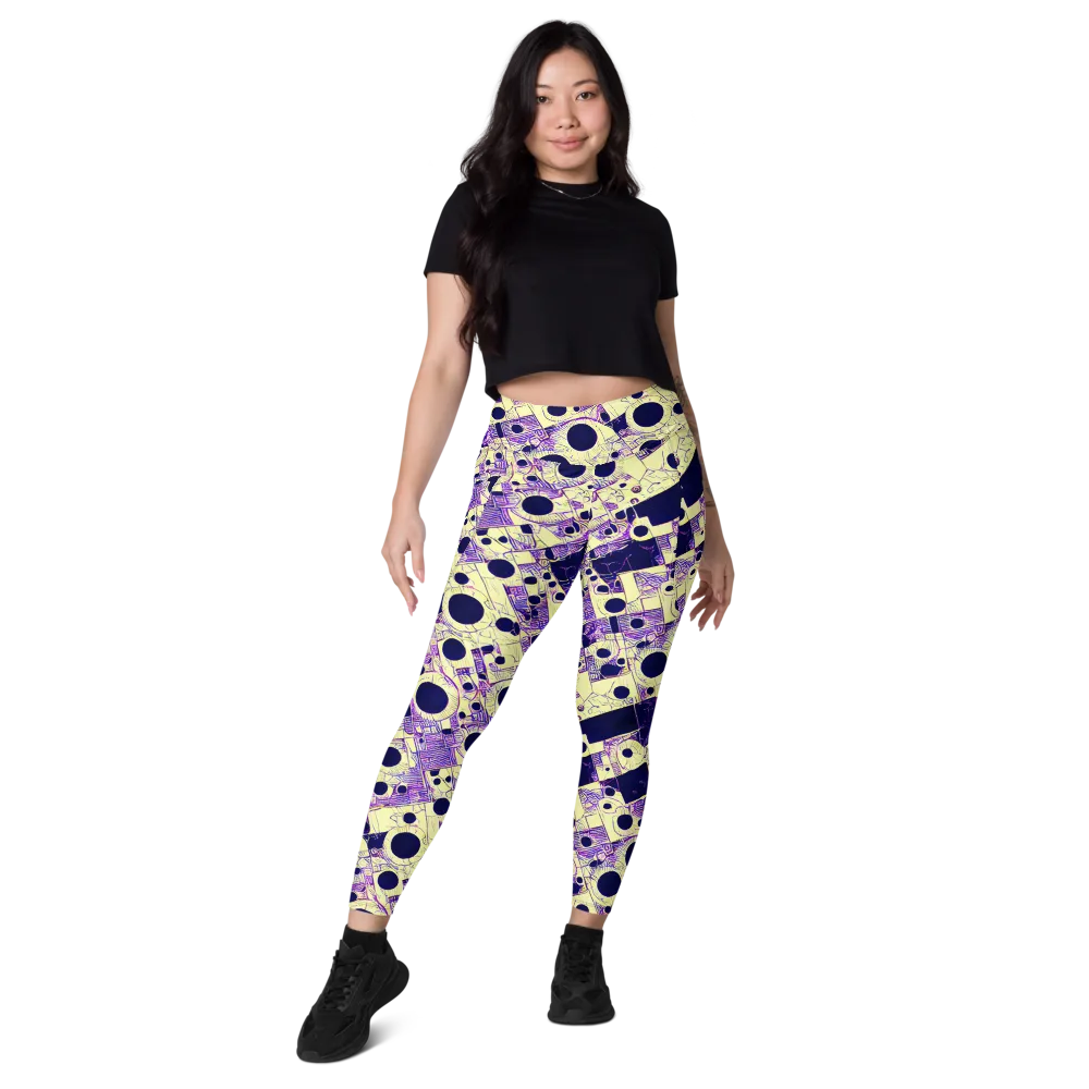 Solar Blueprint on Leggings with Pockets — Front