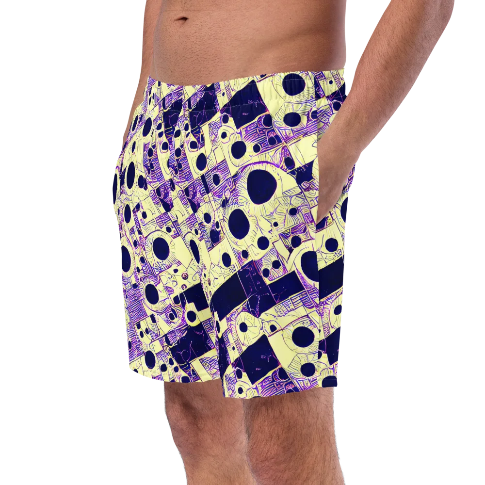 Solar Blueprint on Swim Trunks — Left Front