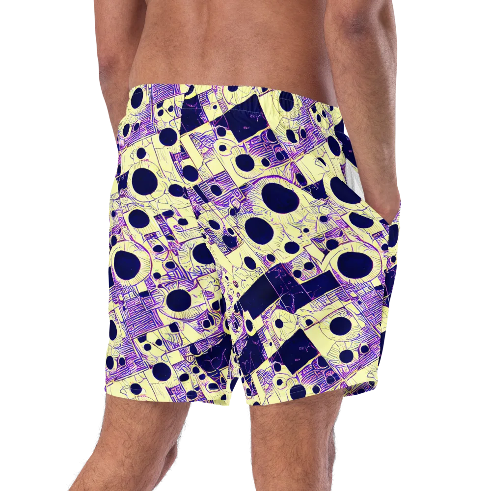 Solar Blueprint on Swim Trunks — Right Back