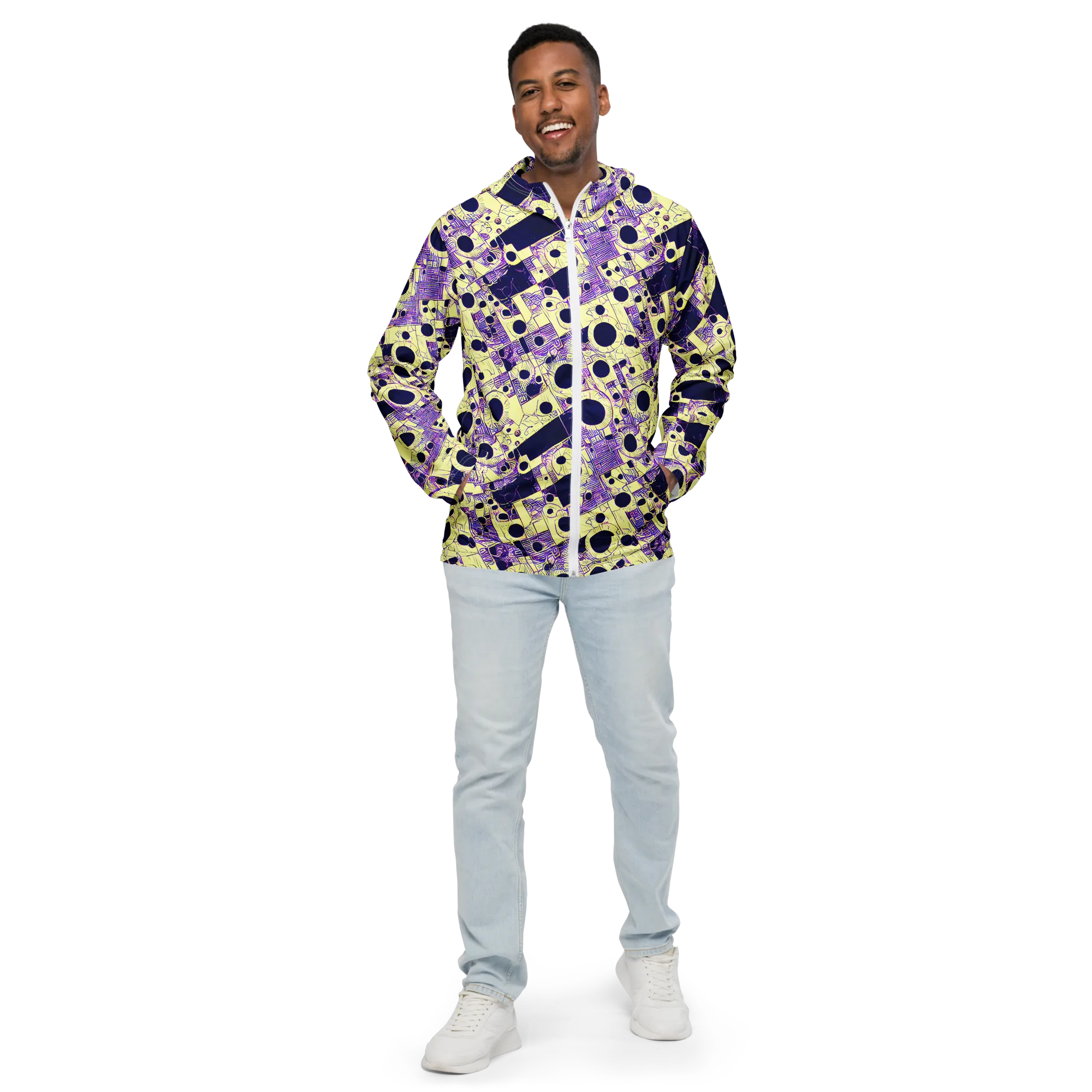 Solar Blueprint on Men's Windbreaker — Front