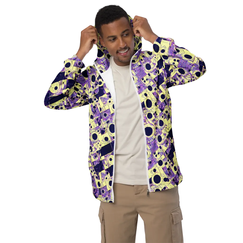 Solar Blueprint on Men's Windbreaker — Front