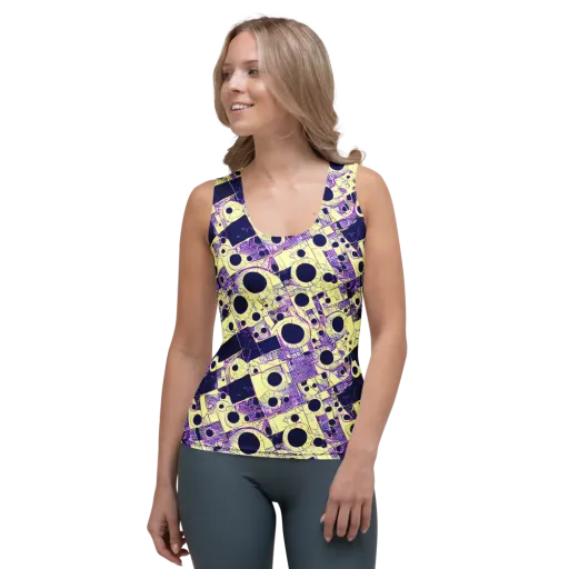 Solar Blueprint on a Women's Tank Top