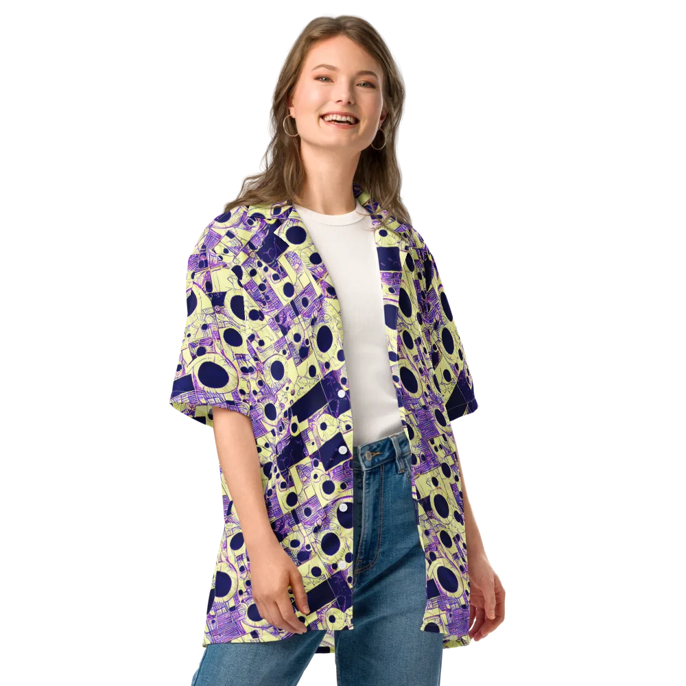 Solar Blueprint on Button Shirt — Front