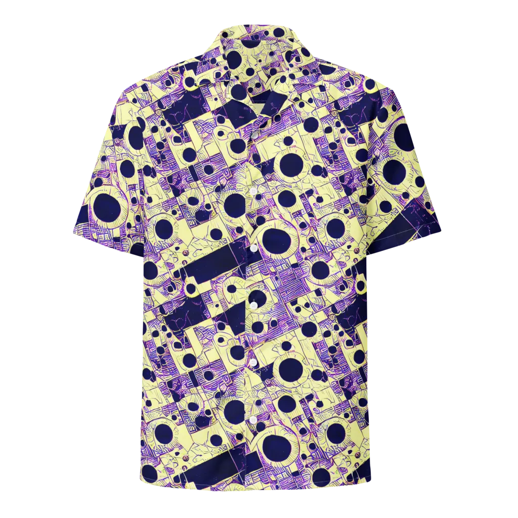 Solar Blueprint on Button Shirt — Front